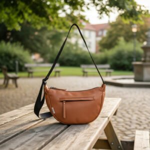 Cartera Morral Eco Cuero Skora Correa Ajustable 27 X 16 Cm Suela Lisa Negro Negro