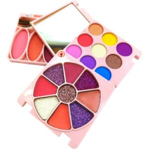 Set Paleta Infantil Pink21 Labial Sombras Rubor Princess