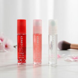 Set 3 Unidades Brillo Labial Glitter Roll On A Bolilla Love  Rojo/rosa/blanco