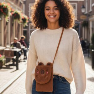 Morral Bandolera Phone Bag Capibara Carpincho 17 X 12 Cm