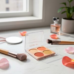 Paleta Iluminador + Rubor Polvo Pink 21 Color & Glow 4 Tonos