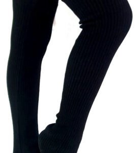 Par De Polainas De Lana Cashmilon 60 Cm Extra Largas Negras