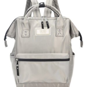 Mochila Skora Buenos Aires 32358 Urbana Boca De Pez 15l Escolar Viaje Color Gris Mujer