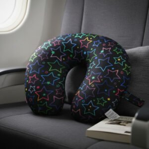 Almohada Cervical Cuello Viaje Estampada Microperla Trendy