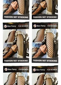 Set X 6 Medias Red Panty Negras Dos Tramas Can Can Tiro Alto Negro 259/260 Único