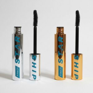 Set 2 Mascaras Pestañas Negra Pink 21 Starship Curva Y Recta Negro Curva