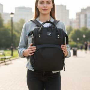 Mochila Urbana Maternal Boca De Pez Skora Cierre Oculto