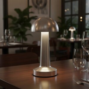 Lampara Velador Hongo Led Táctil Usb Recargable 3 Tonos Luz