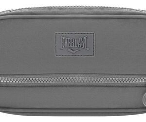 Cartuchera Escolar Everlast Con Bolsillo Lisa 11 X 23 Cm Gris Lisa