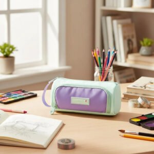 Cartuchera Escolar De Nena Con Bolsillo Trendy 11 X 20 Cm Aqua 30245