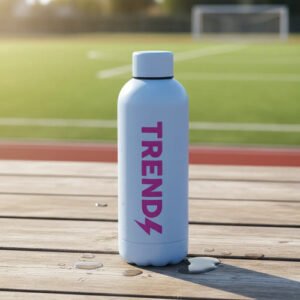 Botella Térmica Doble Capa Acero 304 Trendy En Caja 500ml Celeste