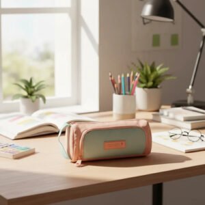 Cartuchera Escolar De Nena Con Bolsillo Trendy 11 X 20 Cm Rosa 30245